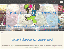 Tablet Screenshot of eisdiele-matteo.de